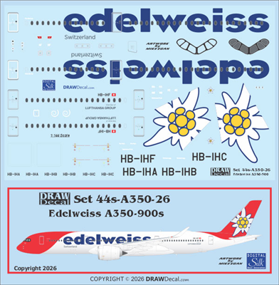 1:144 Edelweiss Airbus A.350-900