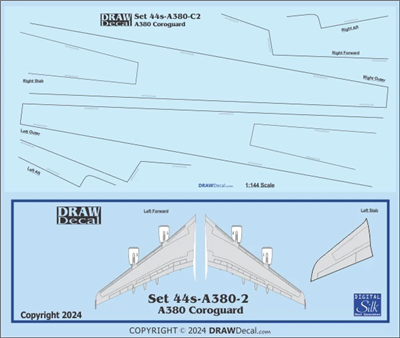 1:144 Airbus A.380-800 Wing Striping