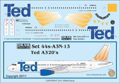 1:144 Ted Airbus A.320