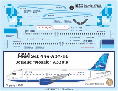 1:144 JetBlue Airbus A.320 'Mosaic'