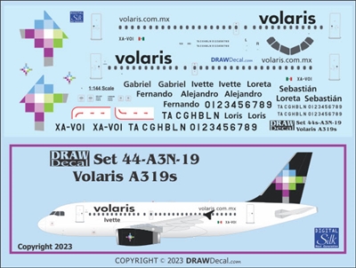 1:144 Volaris Airbus A.319