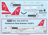 1:144 NWA Northwest Airbus A.320