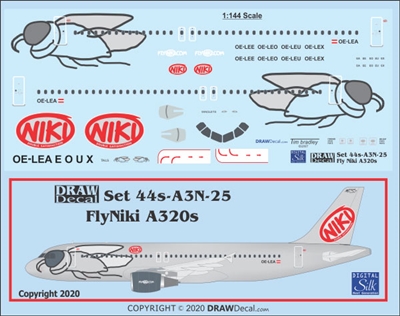 1:144 FlyNiki Airbus A.320