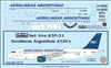 1:144 Aerolineas Argentinas Airbus A.320