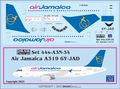 1:144 Air Jamaica Airbus A.319