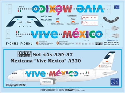 1:144 Mexicana 'Vive Mexico' Airbus A.320
