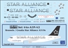 1:144 Brussels / Croatia 'Star Alliance' Airbus A.319