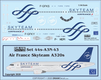 1:144 Air France 'Skyteam' Airbus A.320