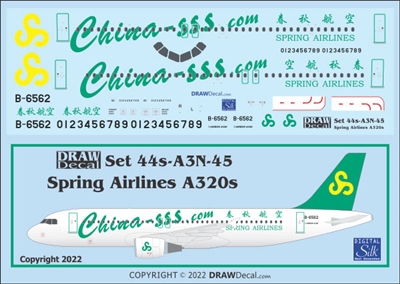 1:144 Spring Airlines Airbus A.320