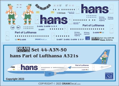 1:144 HANS Airbus A.321