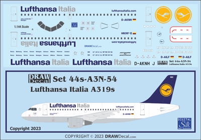 1:144 Lufthansa Italia Airbus A.319
