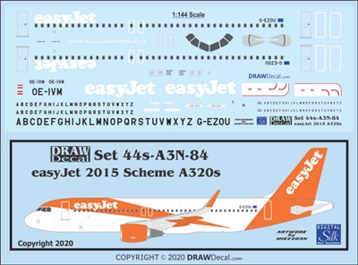 1:144 EasyJet (2015 cs) Airbus A.320