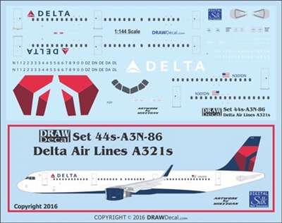 1:144 Delta Airlines Airbus A.321