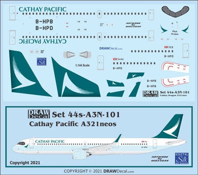 1:144 Cathay Pacific Airbus A.321NEO