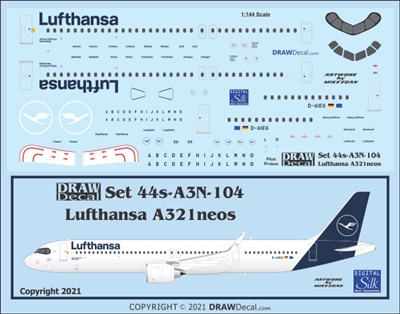 1:144 Lufthansa (2018 cs) Airbus A.321NEO