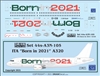 1:144 ITA (Italia Trasporto Aereo) 'Born in 2021' Airbus A.320