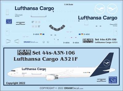 1:144 Lufthansa Cargo (2018 cs) Airbus A.321NEO