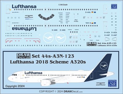 1:144 Lufthansa (2018 cs) Airbus A.320