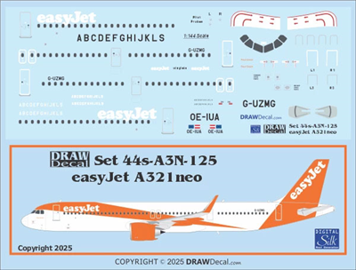 1:144 EasyJet Airbus A.321NEO