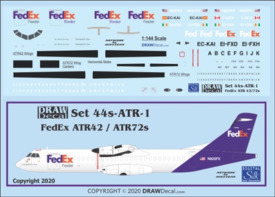1:144 FedEx ATR42 or ATR72
