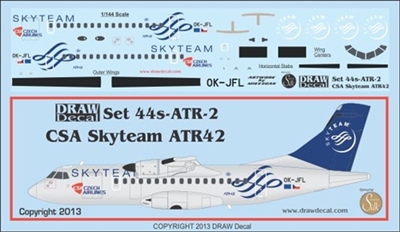 1:144 CSA Czech Airlines Skyteam ATR42