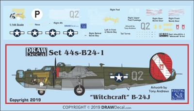 1:144 Consolidated Aircraft B.24J Liberator "Witchcraft"