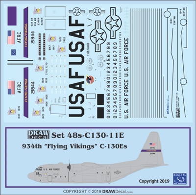 1:144 USAF 934th Airlift Wing 'Flying Vikings' C-130E Hercules