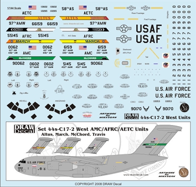 1:144 USAF 'West' McDD C17 Globemaster III