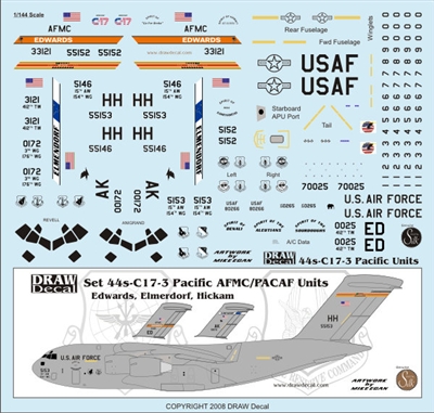 1:144 USAF 'Pacific' McDD C17 Globemaster III