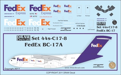 1:144 FedEx McDD C17 Globemaster III (FOF)