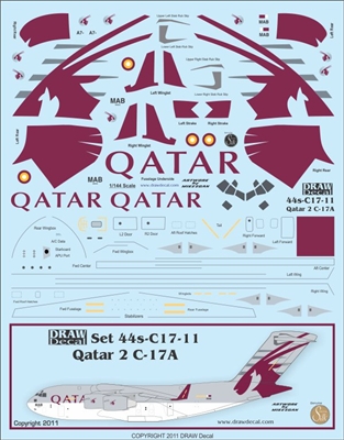 1:144 Qatar Airways McDD C-17A Globemaster III
