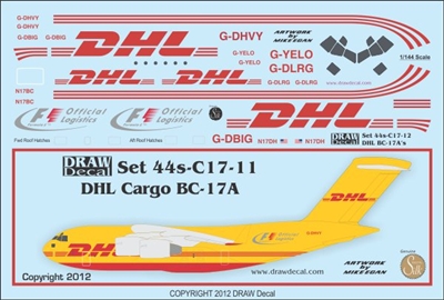 1:144 DHL McDD C17A Globemaster III (FOF)