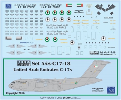 1:144 United Arab Emirates McDD C-17A Globemaster III