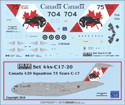 1:144 Canadian Armed Forces '429 Sq Anniversary cs' CC-177 / McDD C.17A Globemaster III