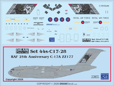 1:144 Royal Air Force 25th Anniversary C-17A Globemaster III