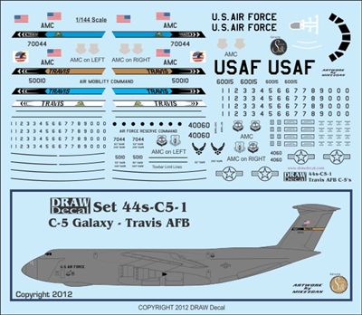 1:144 USAF 'Travis AFB' C5 Galaxy