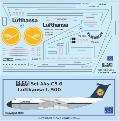 1:144 Lufthansa Cargo C5 Galaxy