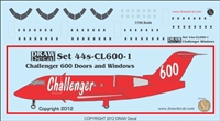 1:144 CL.600 Challenger Doors and Windows