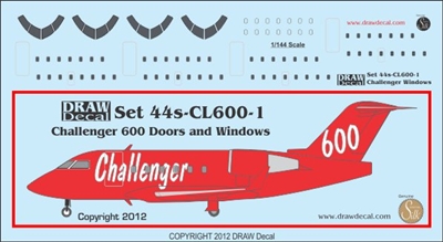 1:144 CL.600 Challenger Doors and Windows