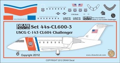 1:144 Canadair CL.604 Challenger, US Coast Guard