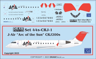 1:144 J-Air 'Arc of the Sun' cs Canadair CRJ 200