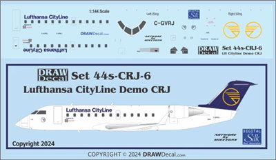 1:144 Lufthansa CityLine (demo) Canadair CRJ-100ER