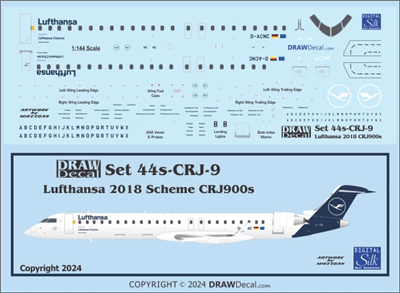 1:144 Lufthansa (2018 cs) Canadair CRJ-900
