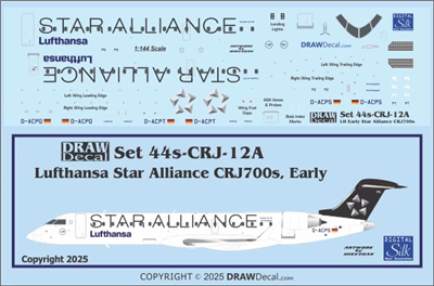 1:144 Lufthansa 'Star Alliance' (early cs) Canadair CRJ-700