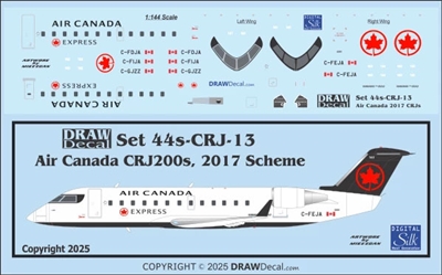 1:144 Air Canada Express (2017 cs) Canadair CRJ 200