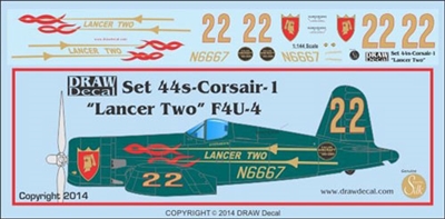 1:144 'Lancer Two' F4U Corsair