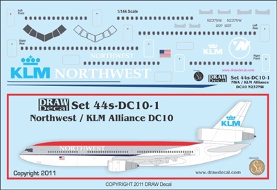 1:144 Northwest Airlines / KLM McDD DC-10-30