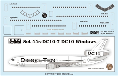 1:144 McDD DC-10 Doors and Windows