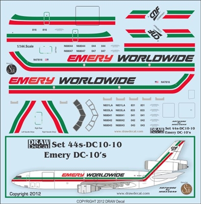 1:144 Emery Worldwide McDD DC-10F