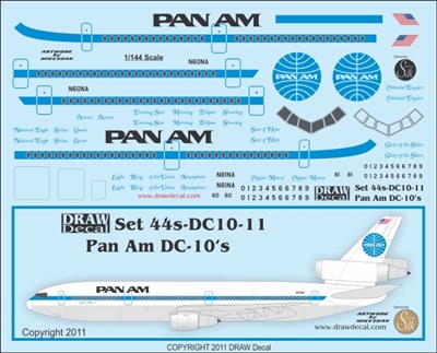 1:144 Pan Am McDD DC-10-10 / -30